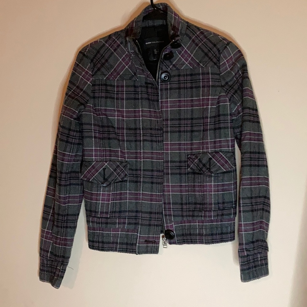 NWOT MANGO PLAID JACKET